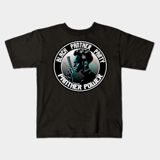 Black Panther Party Camouflage 1966 Logo Kids T-Shirt